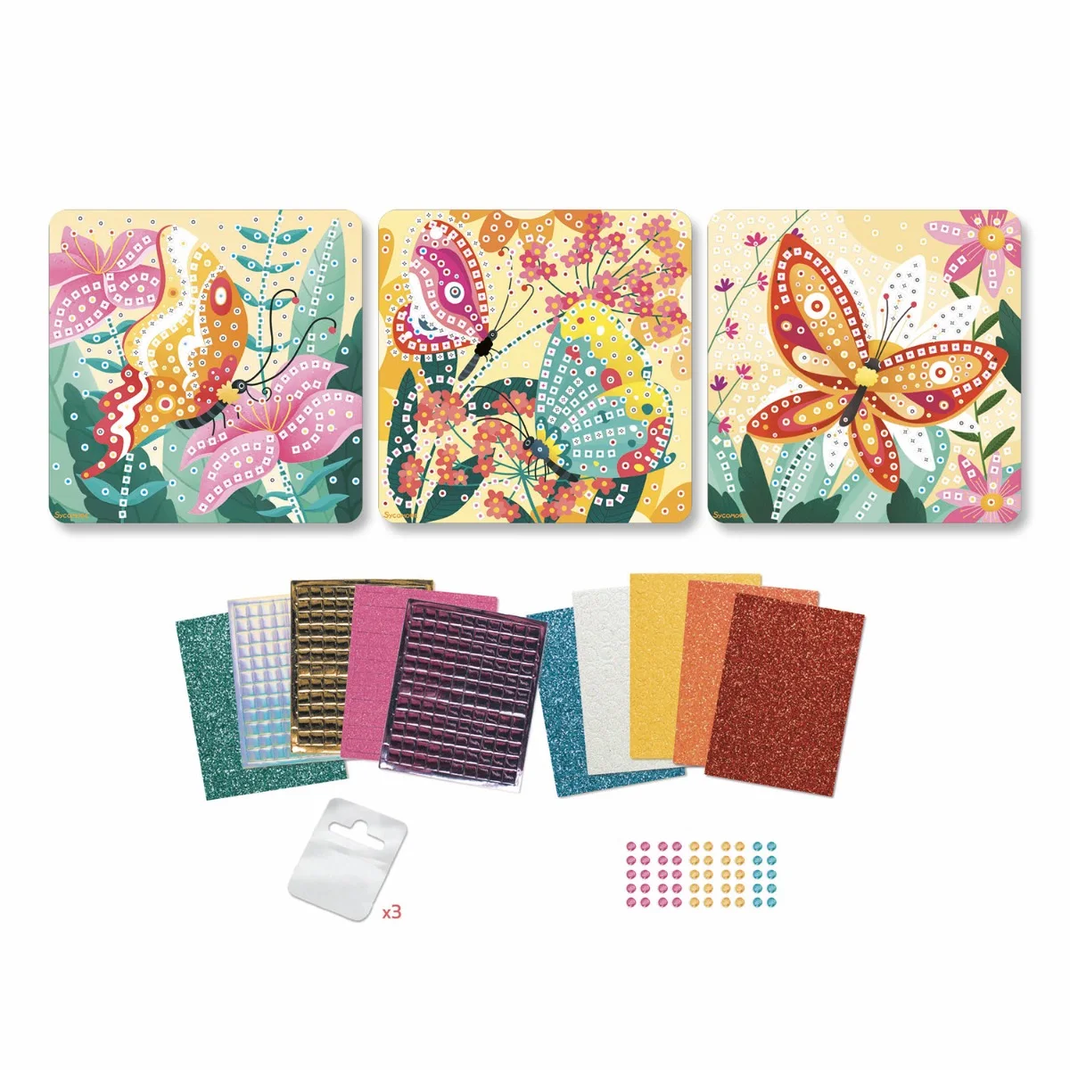 Sycomore Stick'N Fun-S-Мозайки и мъниста-Пеперуди-5y+
