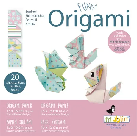 Fridolin Оригами-КАТЕРИЧКА-20 листа,15х15см -11318