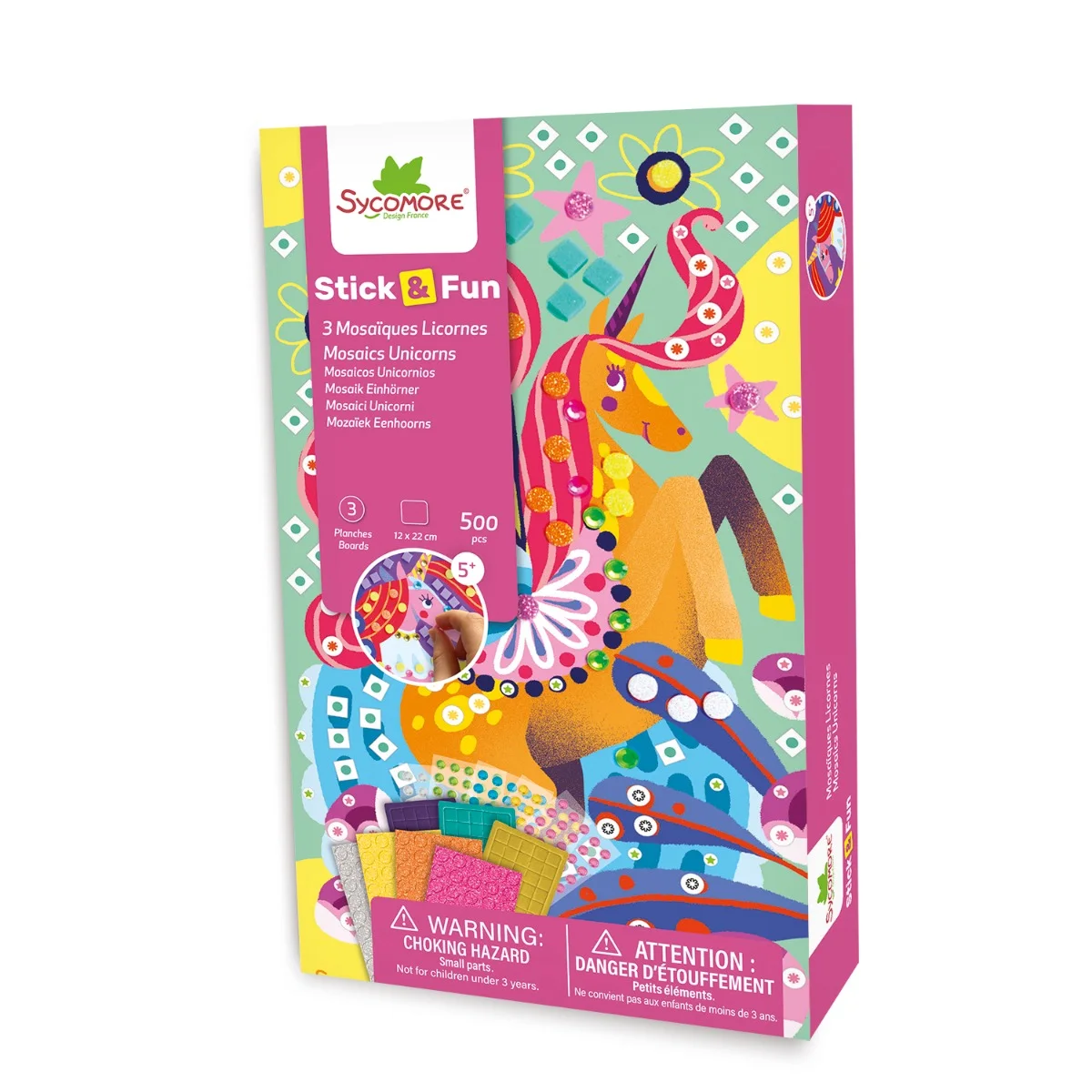 Sycomore Stick'N Fun-XS-Мозайки и мъниста-Еднорог-5y+