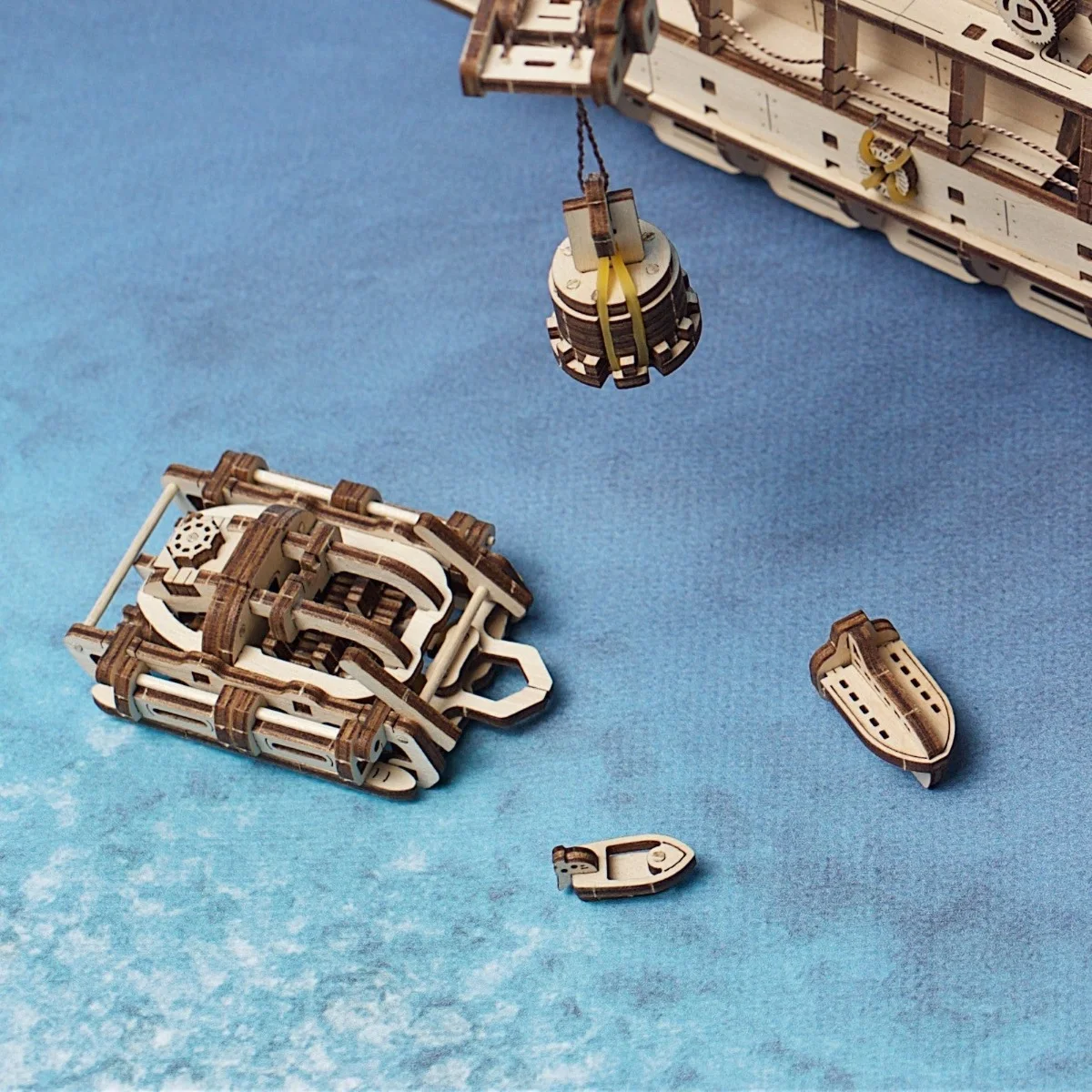 Ugears 3D Дървен пъзел Research Vessel &ndash; Изследователски кораб - 70135