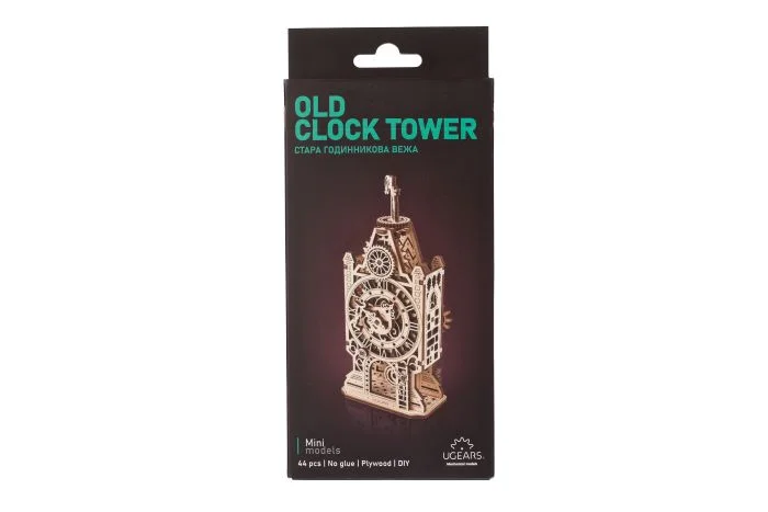 Ugears Old Clock Tower-Старинна часовникова кула-3Д мини модел - 70169