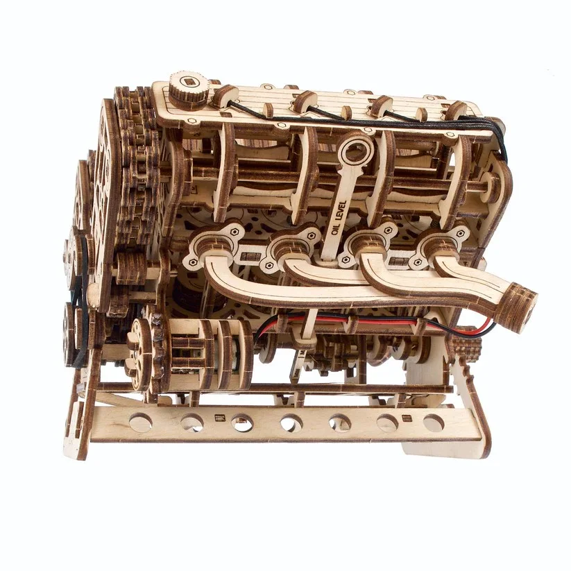 Ugears Engine V8 Двигател  -3Д модел-Дърво-Мащаб 1:6 - 70264