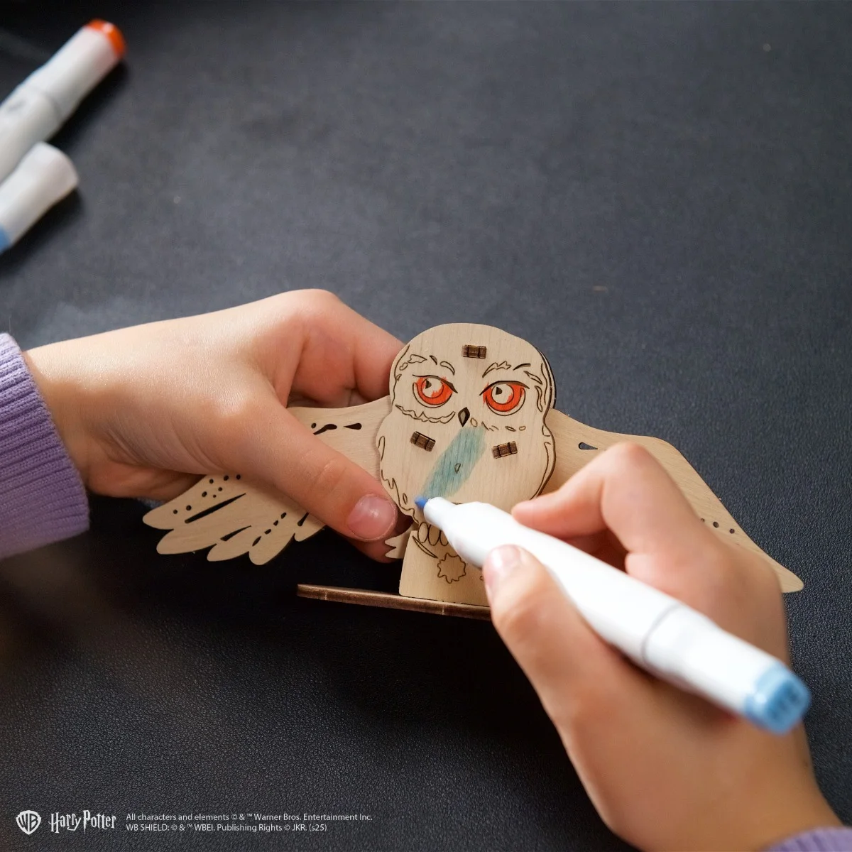 Ugears Harry Potter&trade; Совата Hedwig - 3D дървен модел за оцветяване&nbsp;-70243