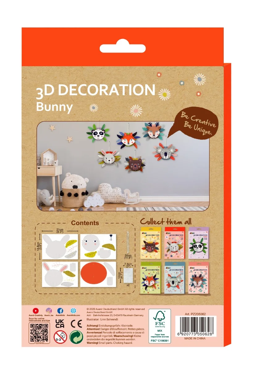 Avenir 3Д Decoration пъзел за сглобяване ЗАЙЧЕ-PZ205062