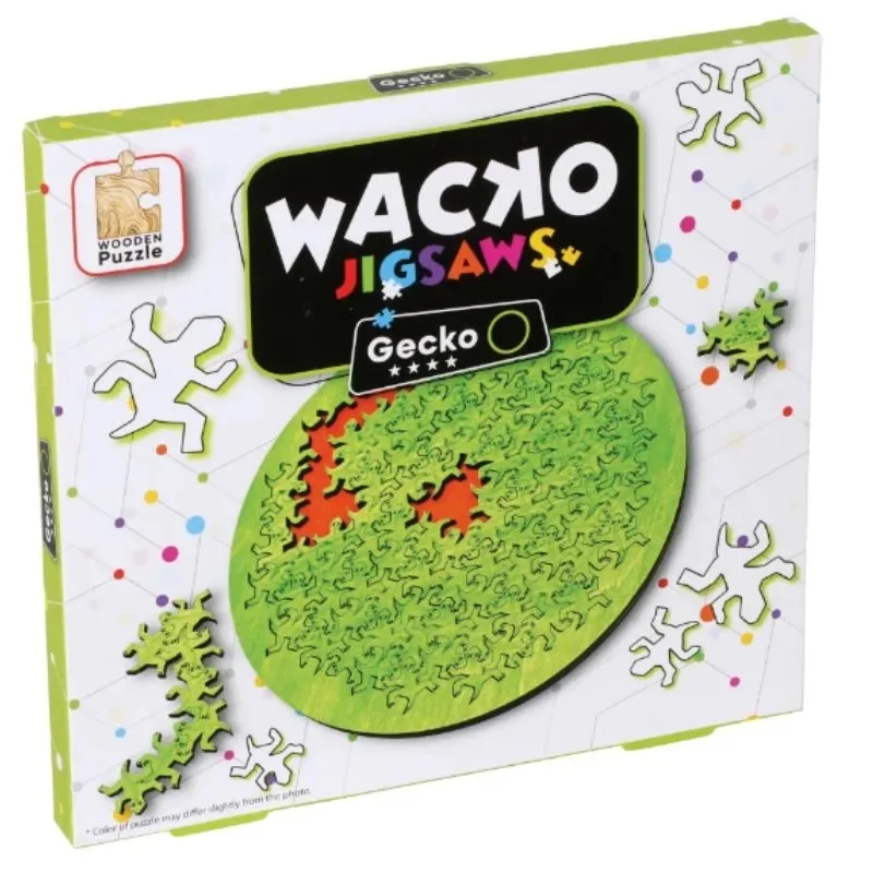 Eureka Wacko-КРЪГ-Jigsaw Gecko****-пъзел дърво