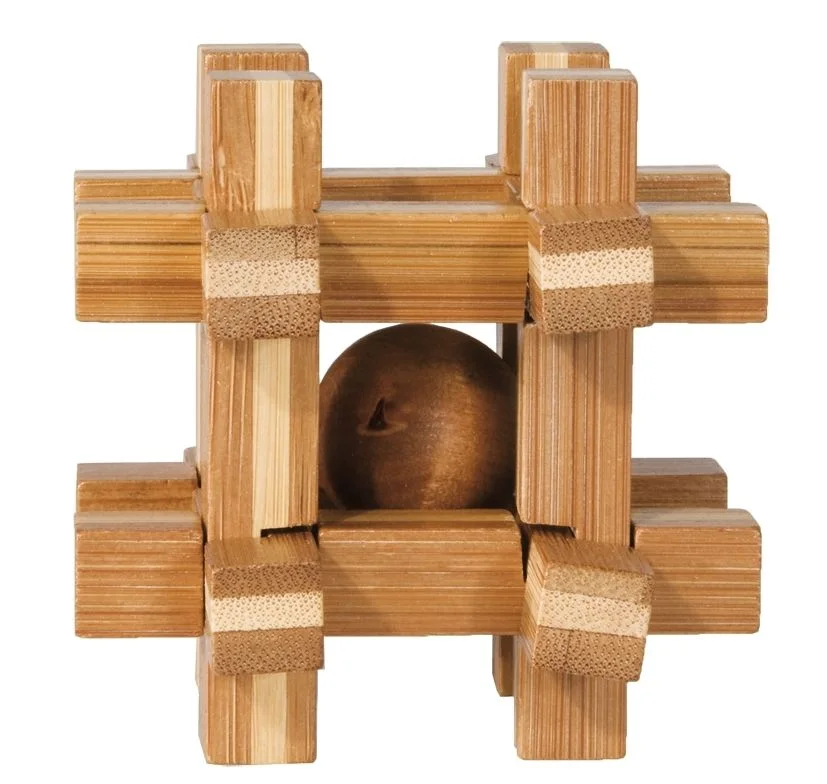 Fridolin 3D Логически Бамбуков Пъзел**-Grid Box -17466