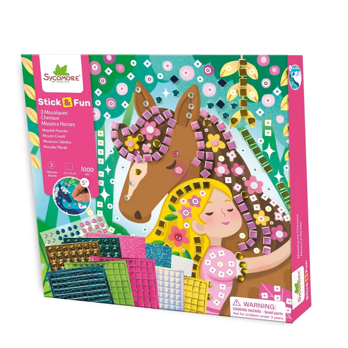 Sycomore Stick'N Fun-S-Мозайки и мъниста-Коне-5y+