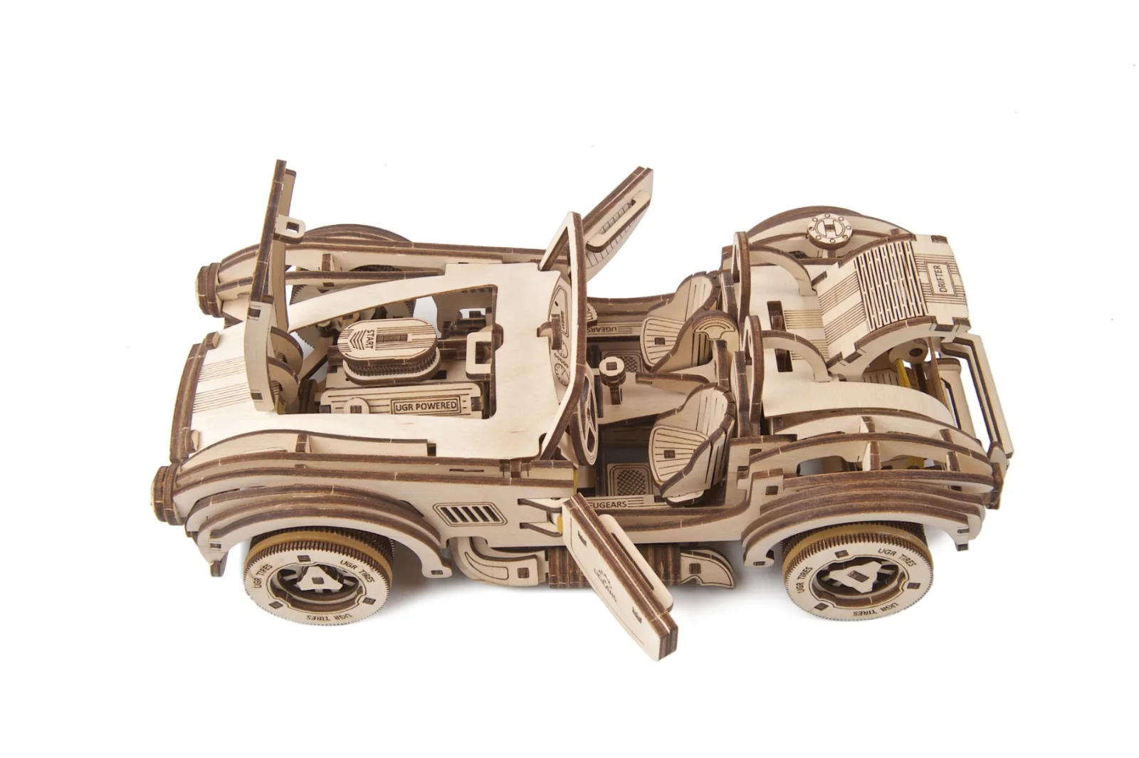 Ugears Дрифт Болид  Cobra - 3Д дървен  механичен модел-70161