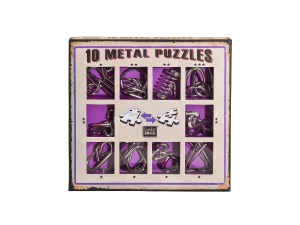 Eureka 10 Metal Puzzle Set PURPLE -ЛИЛАВ, *-***