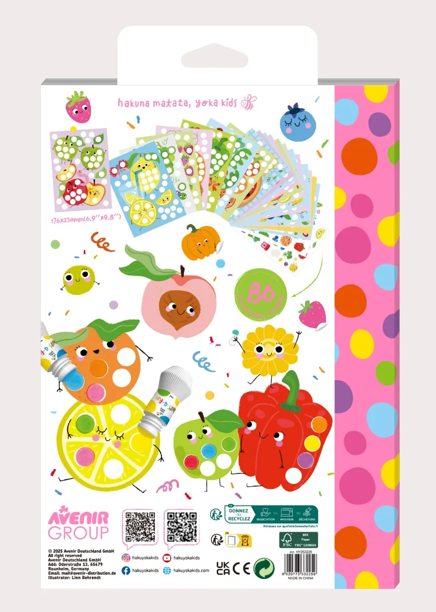Haku Yoka Dots4Fun Книжка Оцветяване-Парти HY253225