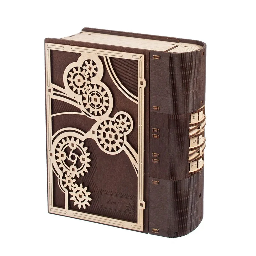 Ugears Book of Secrets Книга за тайни-3Д пъзел-Дърво - 70265