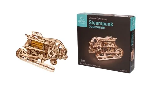 Ugears Steampunk Submarine Подводница-3Д модел-Дърво - 70229