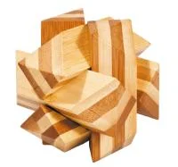 Fridolin 3D Логически Бамбуков Пъзел***- Angular Knot -17158