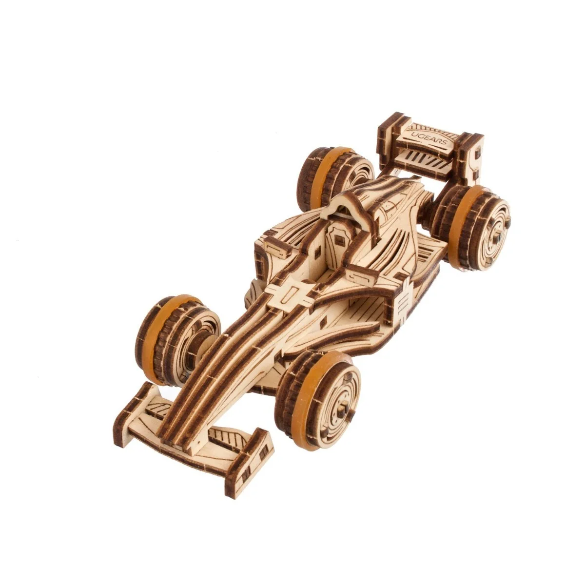 Ugears Compact Racer-Състезателен Автомобил - 3Д дървен механичен модел