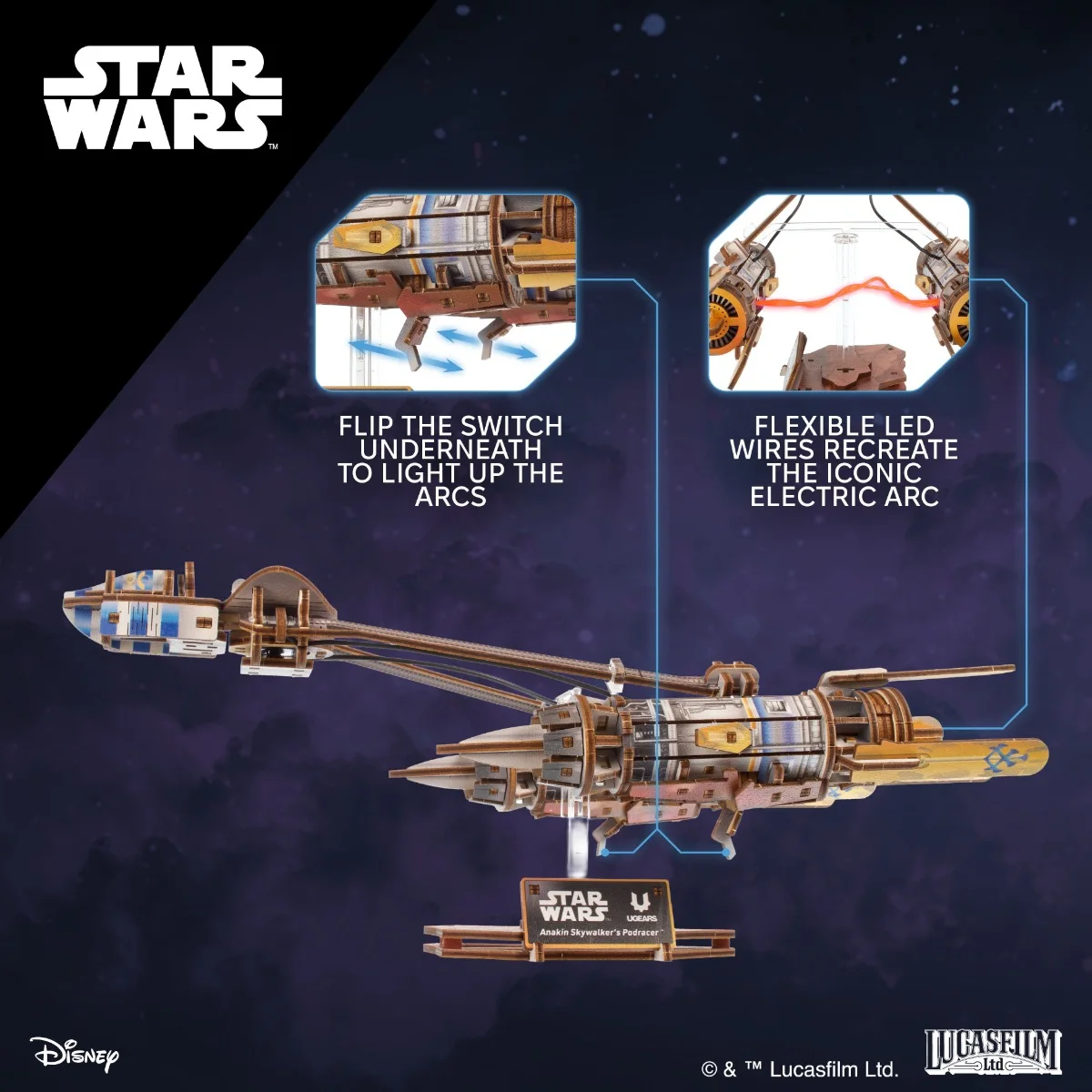 Ugears Star Wars Anakin Skywalker&rsquo;s Podracer&trade;-70273
