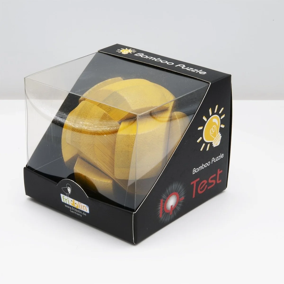 Fridolin 3D Логически Бамбуков Пъзел***-Yellow Ball -17181