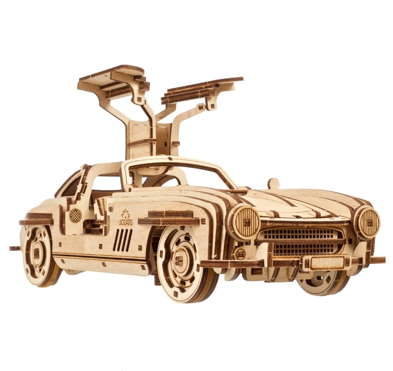 Ugears Winged Sports Coupe-Състезателен автомобил-3Д дървен  механичен модел-70192