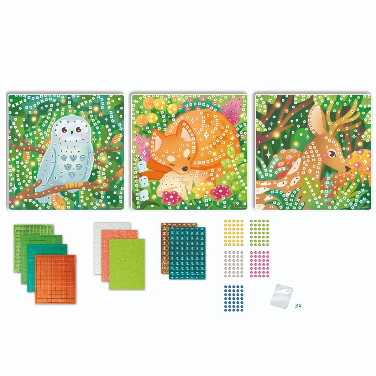 Sycomore Stick'N Fun-S-Мозайки и мъниста-Горски Животни-5y+