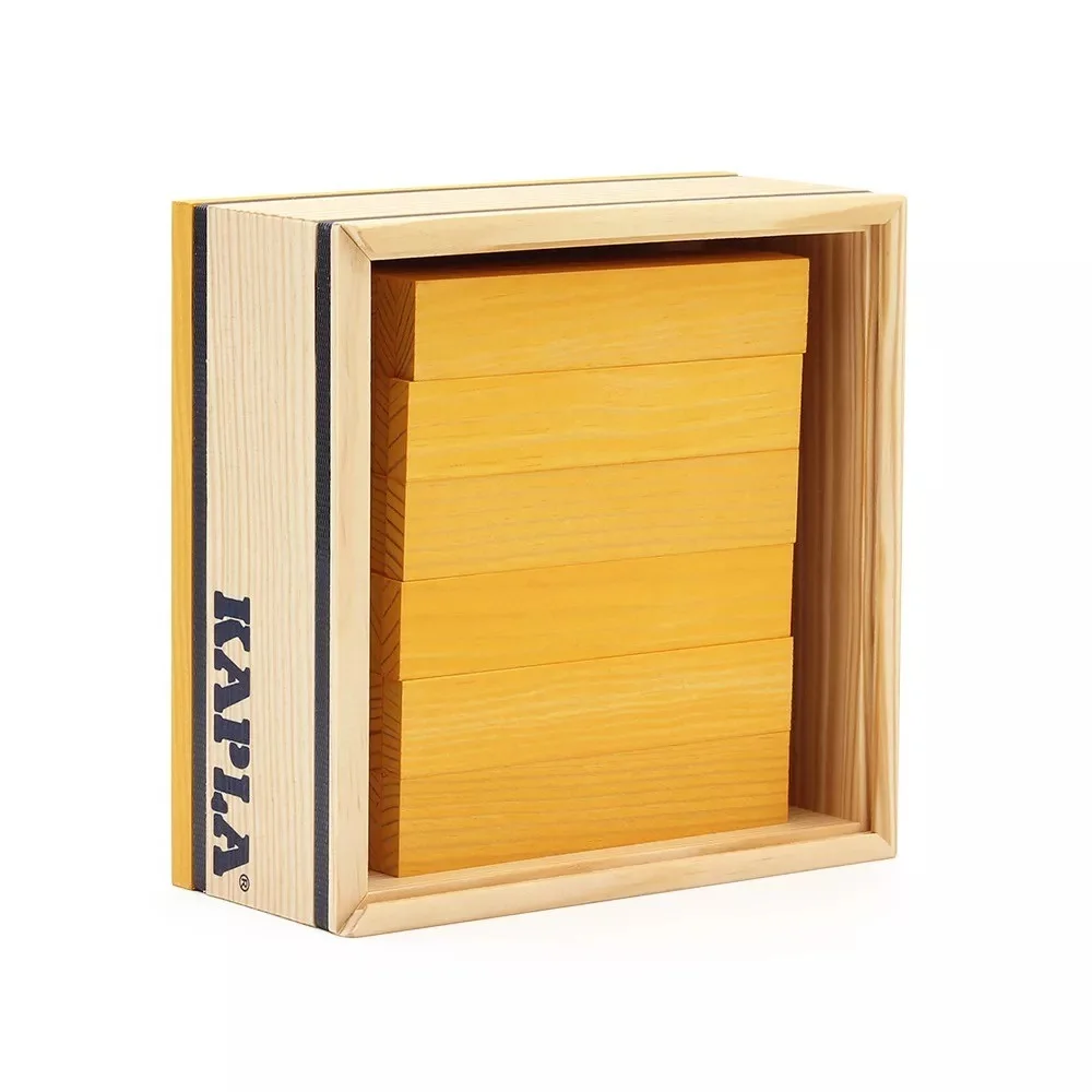 KAPLA&reg; 40 жълти планки в дървена кутия