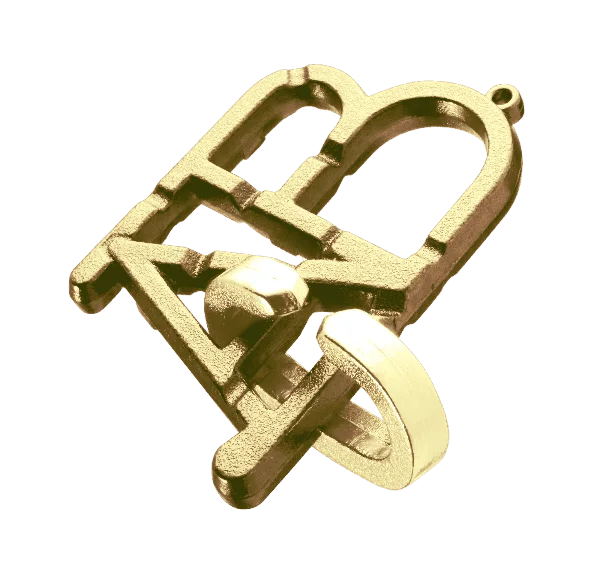 Hanayama Mini Huzzle Cast ABC*- злато
