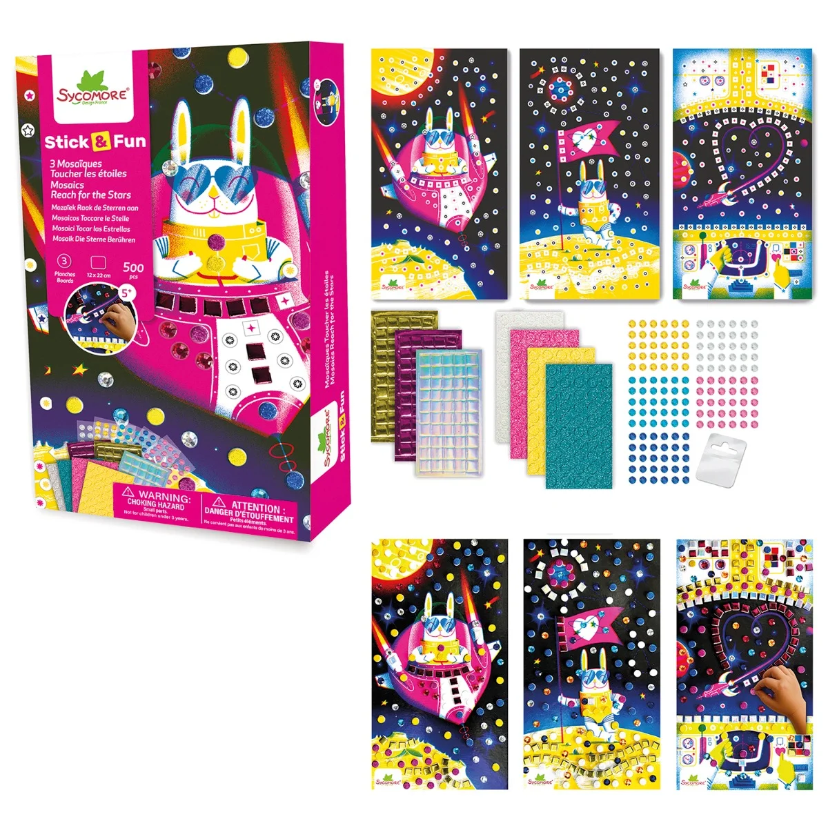 Sycomore Stick'N Fun-XS-Мозайки и мъниста-Полет към звездите