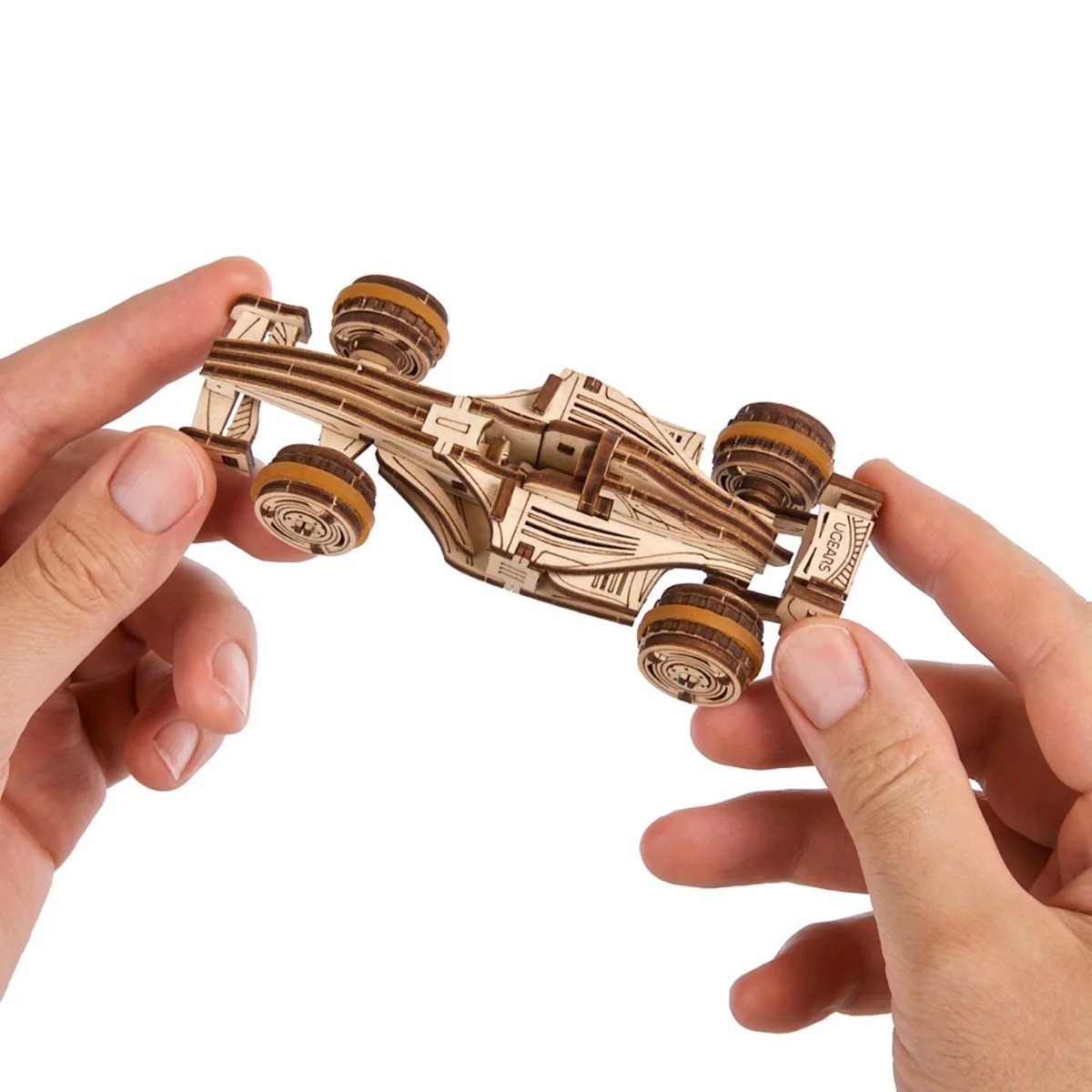 Ugears Compact Racer-Състезателен Автомобил - 3Д дървен механичен модел