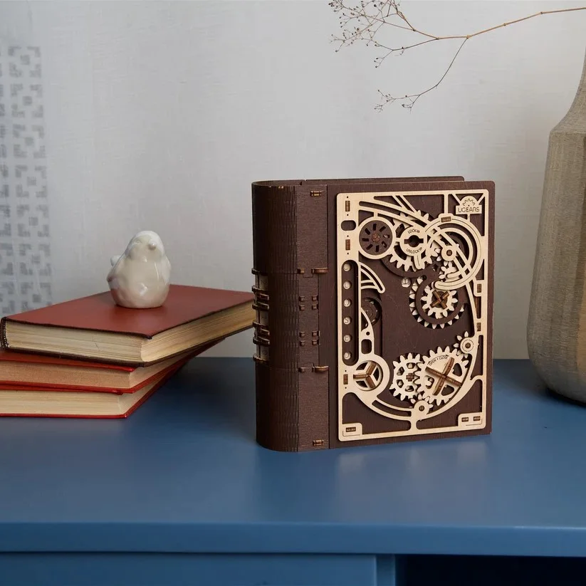 Ugears Book of Secrets Книга за тайни-3Д пъзел-Дърво - 70265