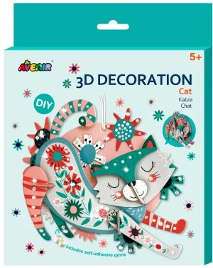 Avenir 3Д Decoration-картонен пъзел за сглобяване-КОТКА-PZ215070