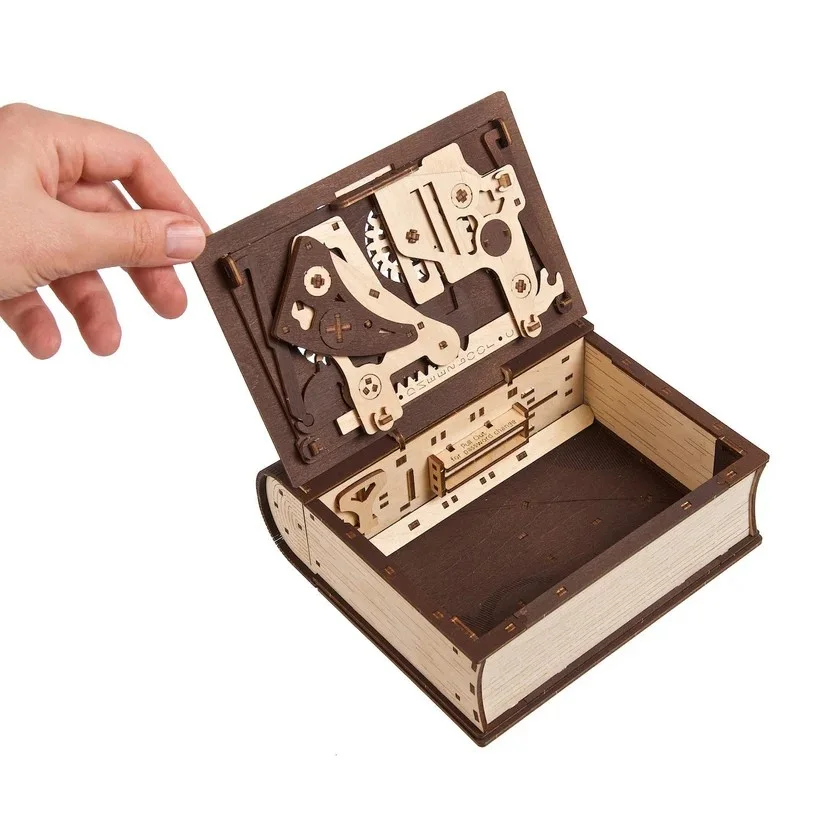 Ugears Book of Secrets Книга за тайни-3Д пъзел-Дърво - 70265