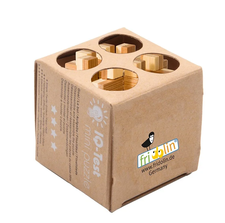 Fridolin 3D Логически Бамбуков Пъзел****-Magic Blocks-ЕКО -17844