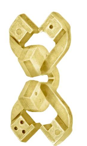 Hanayama Mini Huzzle Cast Chain****** - злато