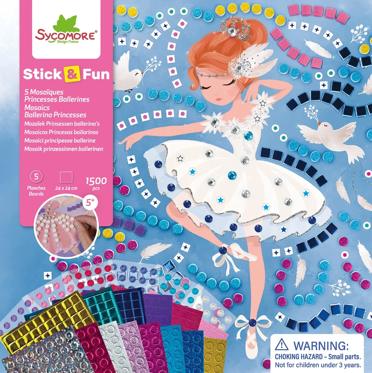 Sycomore Stick'N Fun-L-Мозайки и мъниста-Балерина и Принцеси-5y+