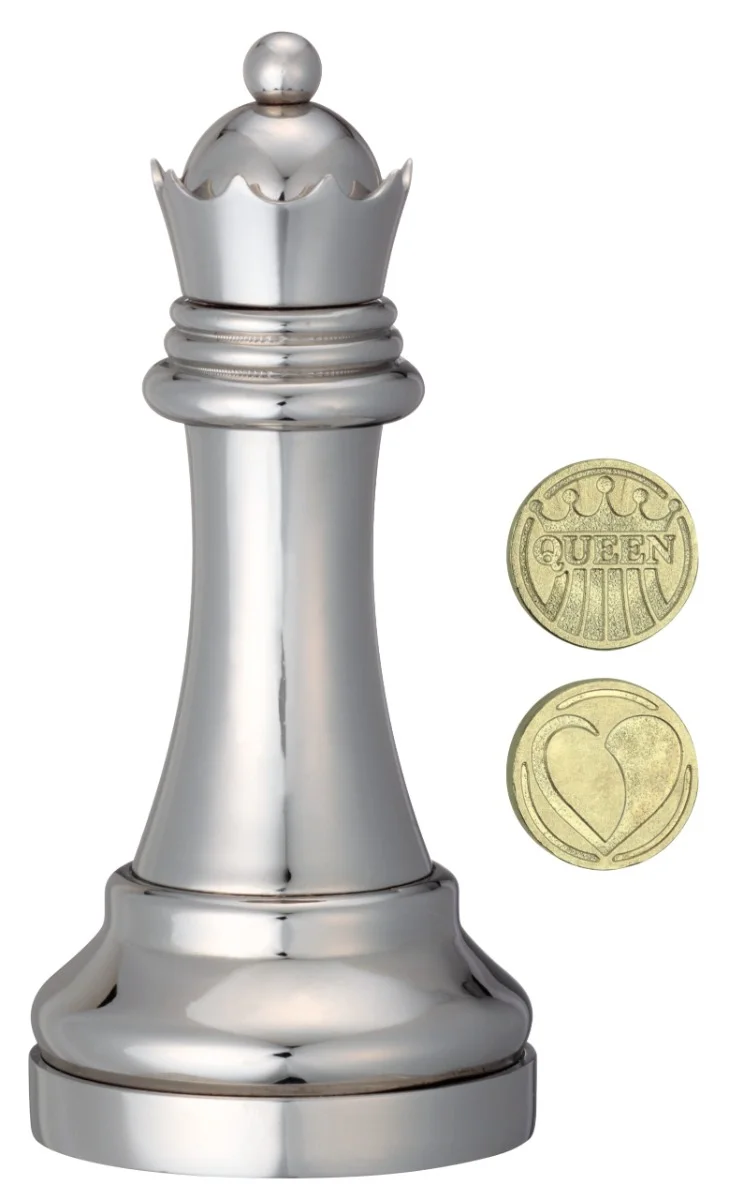 Hanayama Huzzle Cast Chess Queen-ЦАРИЦА-сребърна шахматна фихура