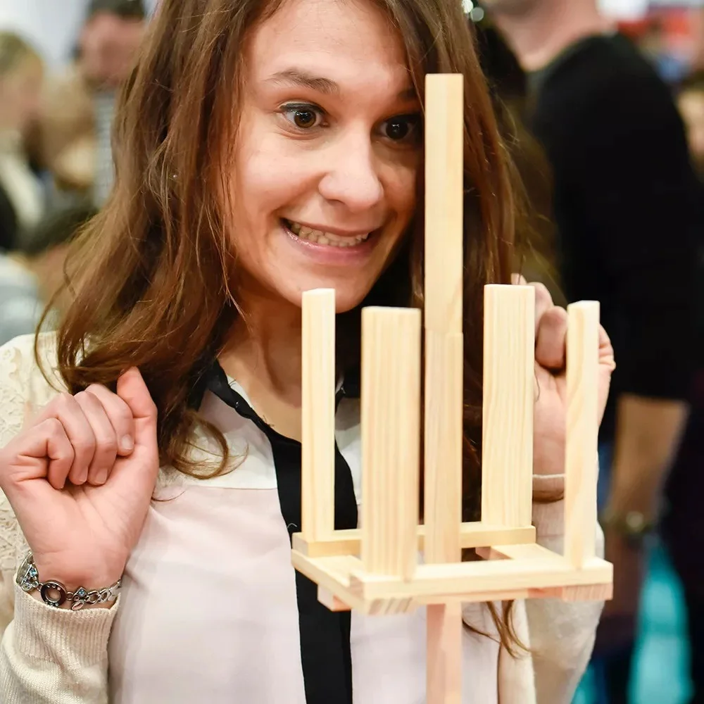 KAPLA&reg; Challenge-16 планки,12 карти-предизвикателства